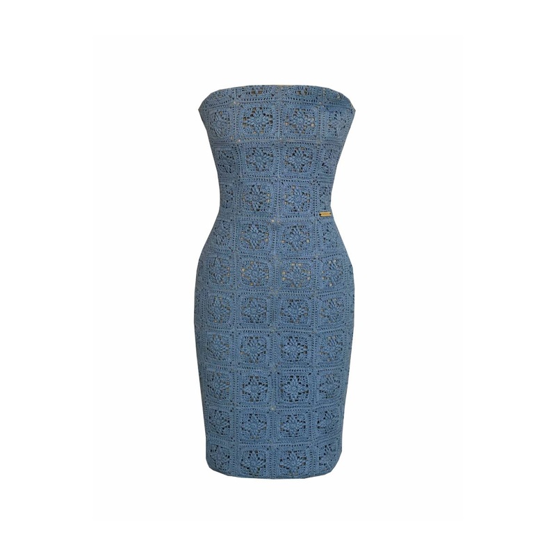 LZU CROCHET MINI DRESS