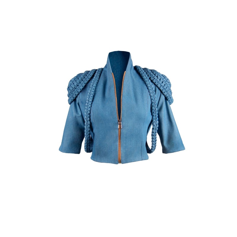 MARISOL DENIM BOMBER JACKET