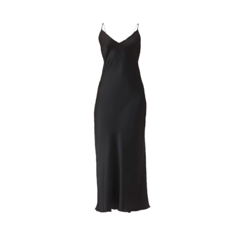 MASTANI SLIP DRESS IN NOIR