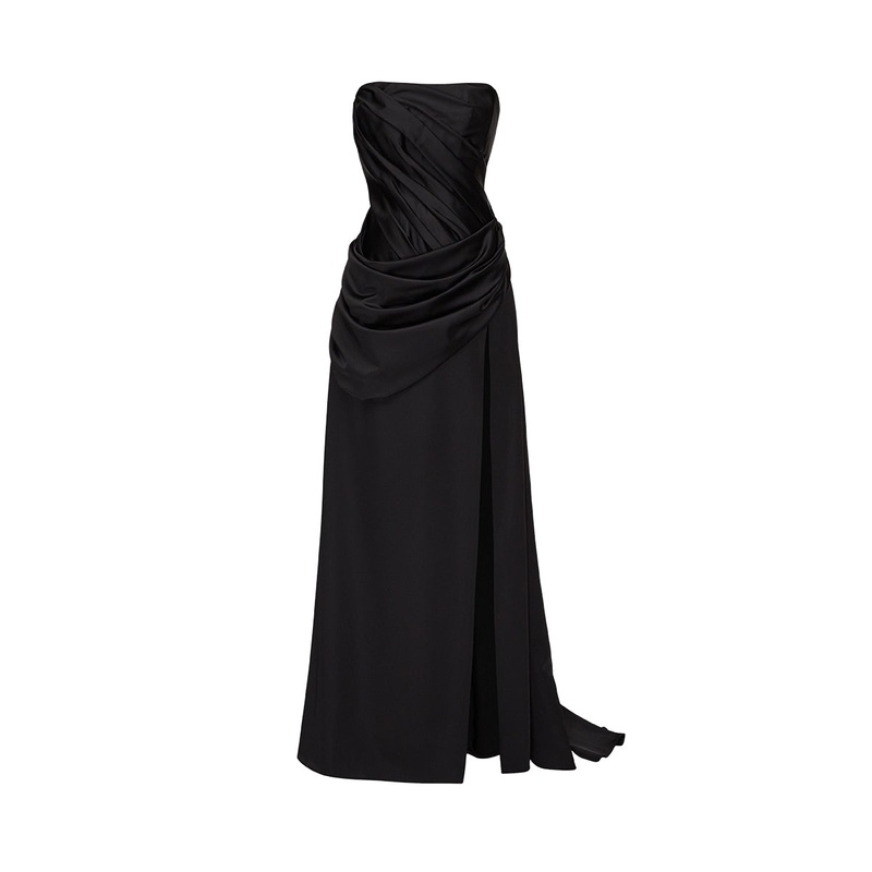 VIVID GOWN IN BLACK