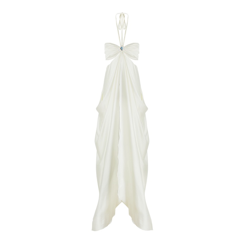 PEON OFF-WHITE MIDI DRESS