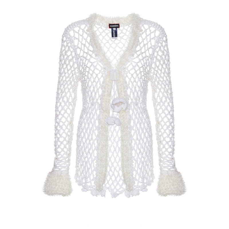 WHITE VANILLA HANDMADE CROCHET SHIRT