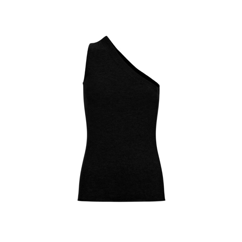 AMIRA CASHMERE TOP IN BLACK