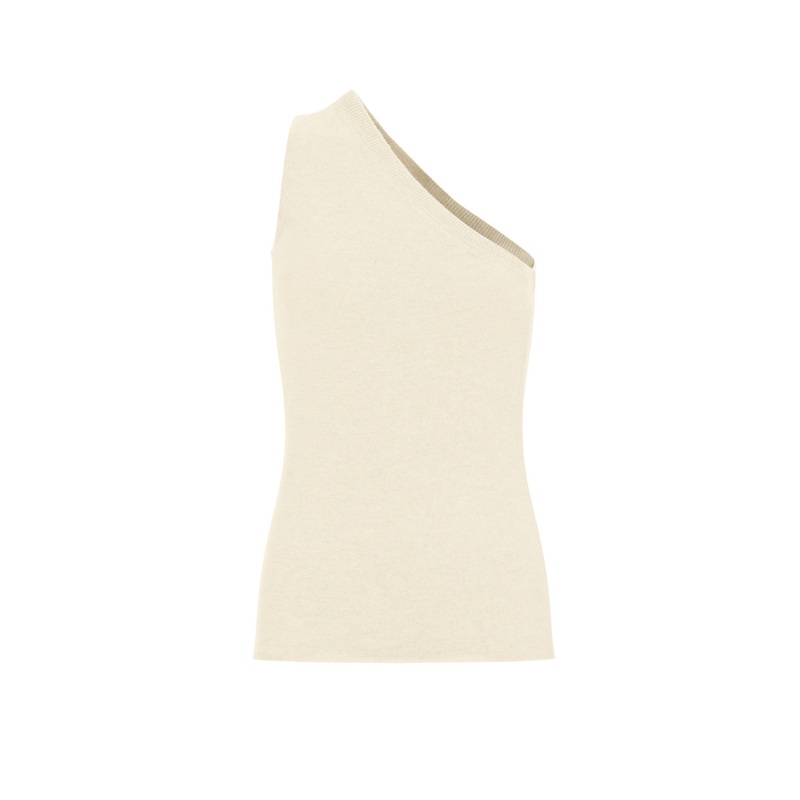 AMIRA CASHMERE TOP IN CREAM