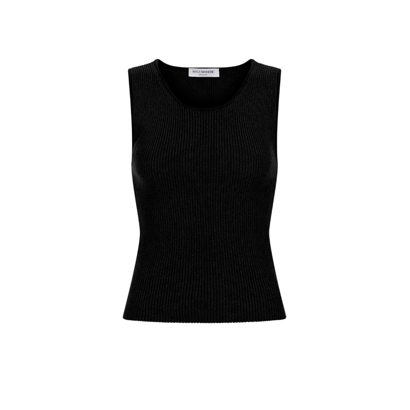 LOLA CASHMERE TANK TOP IN BLACK