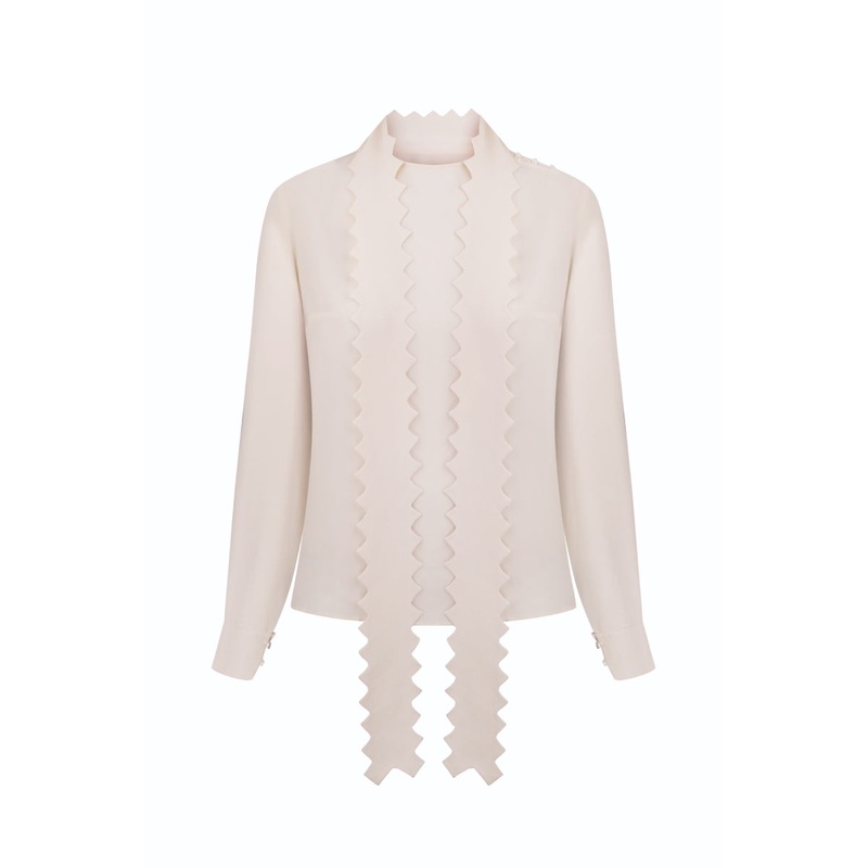 LYSHTVA BLOUSE IN MILK