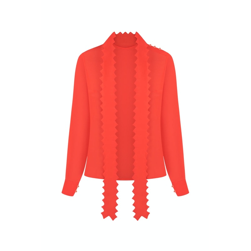 LYSHTVA BLOUSE IN RED
