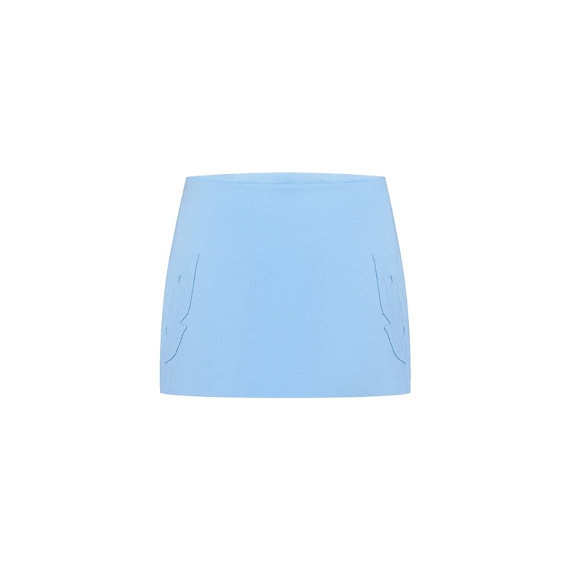 MEREZHYVO MINI SKIRT IN BLUE