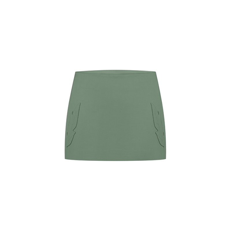 MEREZHYVO MINI SKIRT IN GREEN