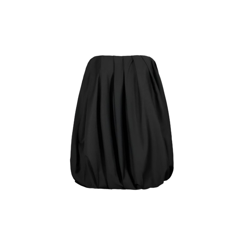 PUMPKIN DRESS IN BLACK