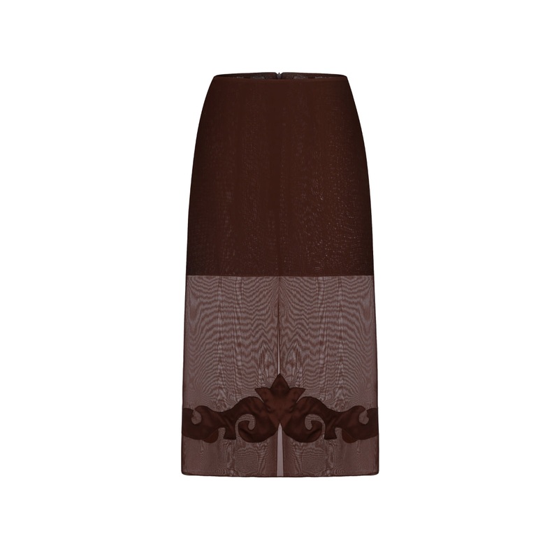 SANDRYK SKIRT IN BROWN