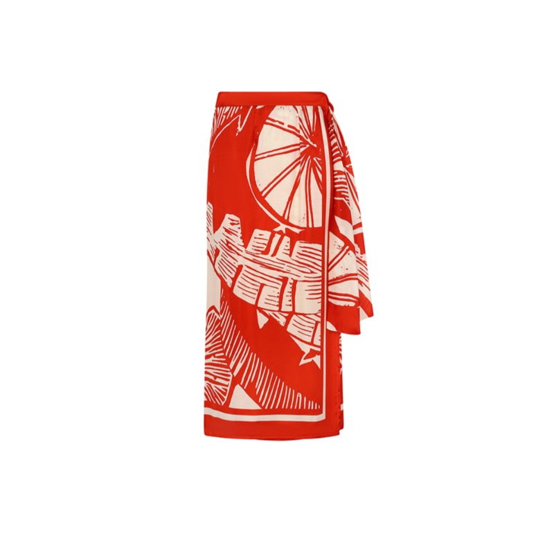 WRAP SKIRT IN LEMON