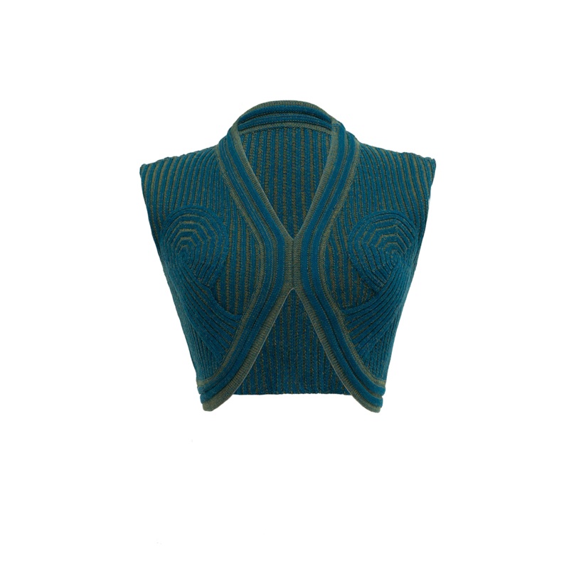 BIGARO GREEN TURQUOISE TOP