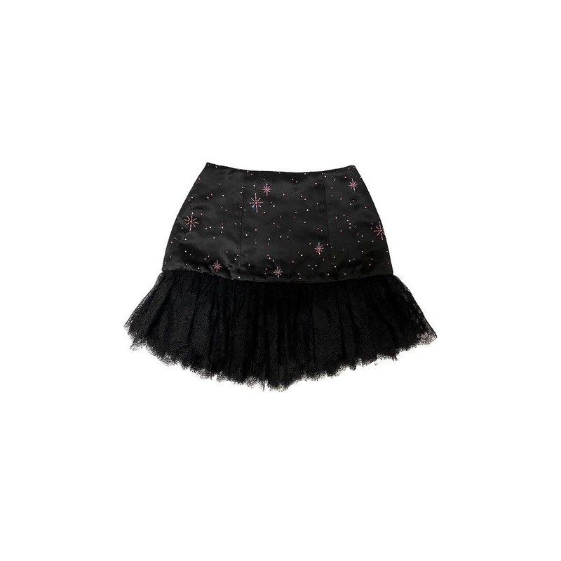 CRYSTAL STARRY NIGHT MINI SKIRT