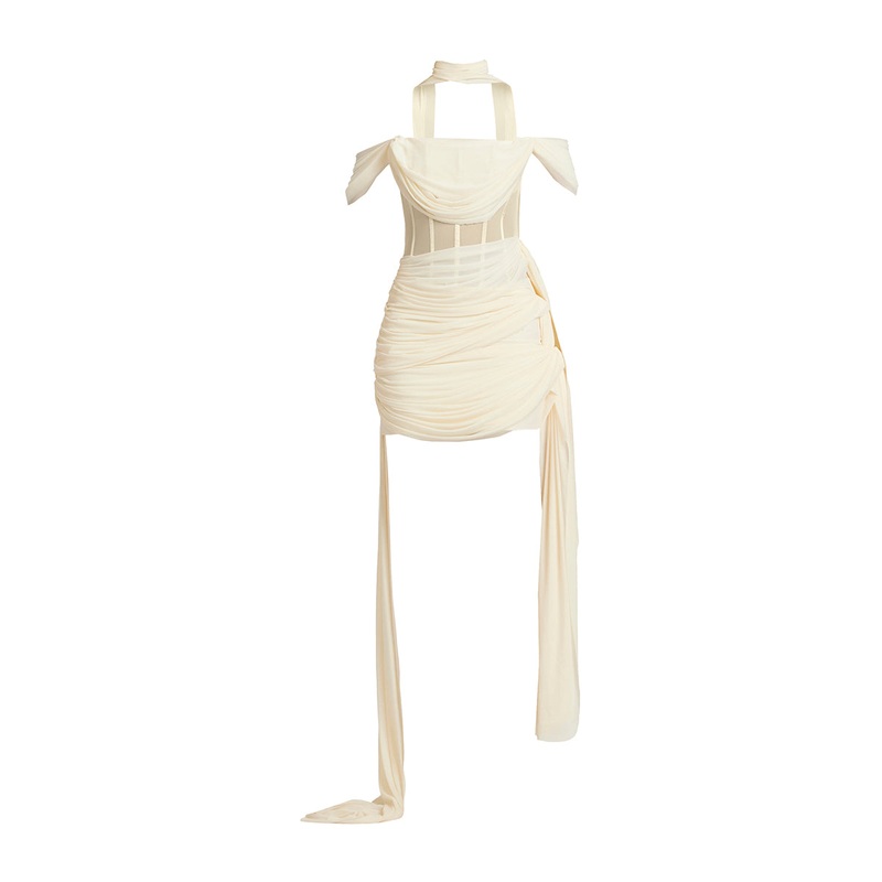 MARIANNA DRAPED MINI DRESS