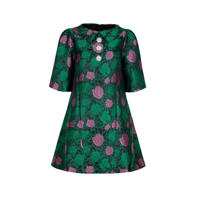 PETER PAN COLLAR A-LINE MINI DRESS