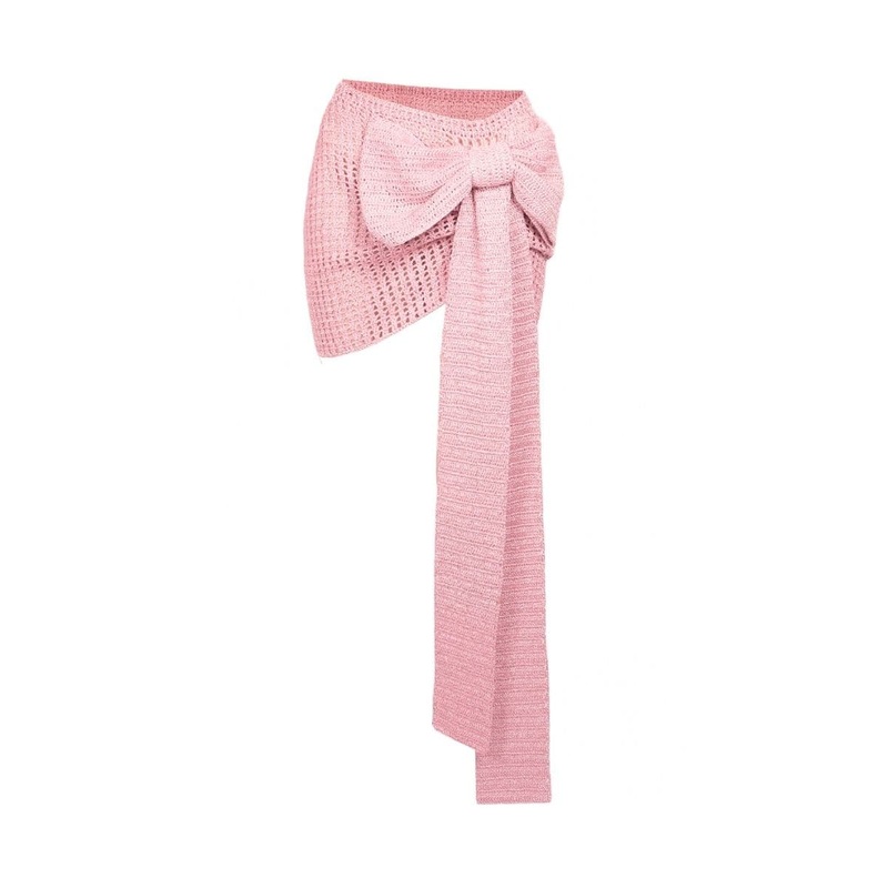 PINK CROCHET BOW SKIRT