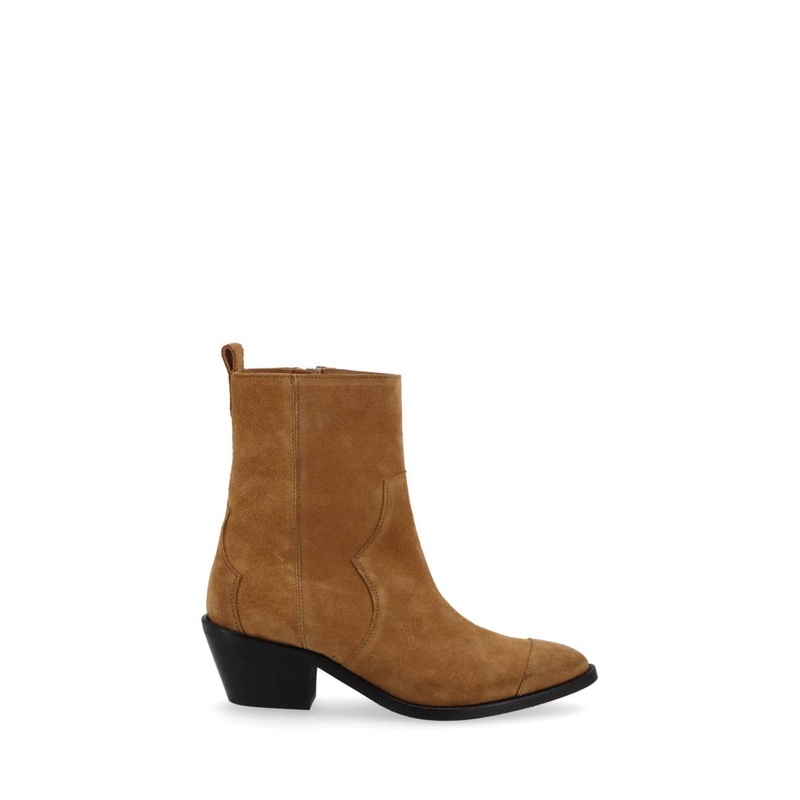 AUSTIN SUEDE LEATHER ANKLE BOOTS IN TAN