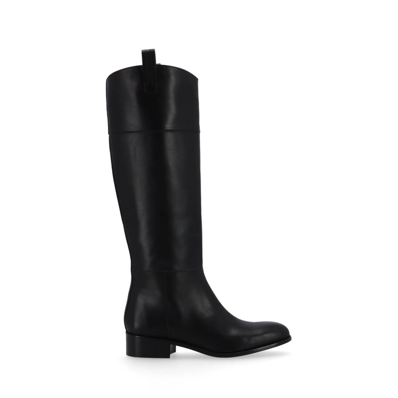 BILLIE LEATHER BOOTS IN BLACK