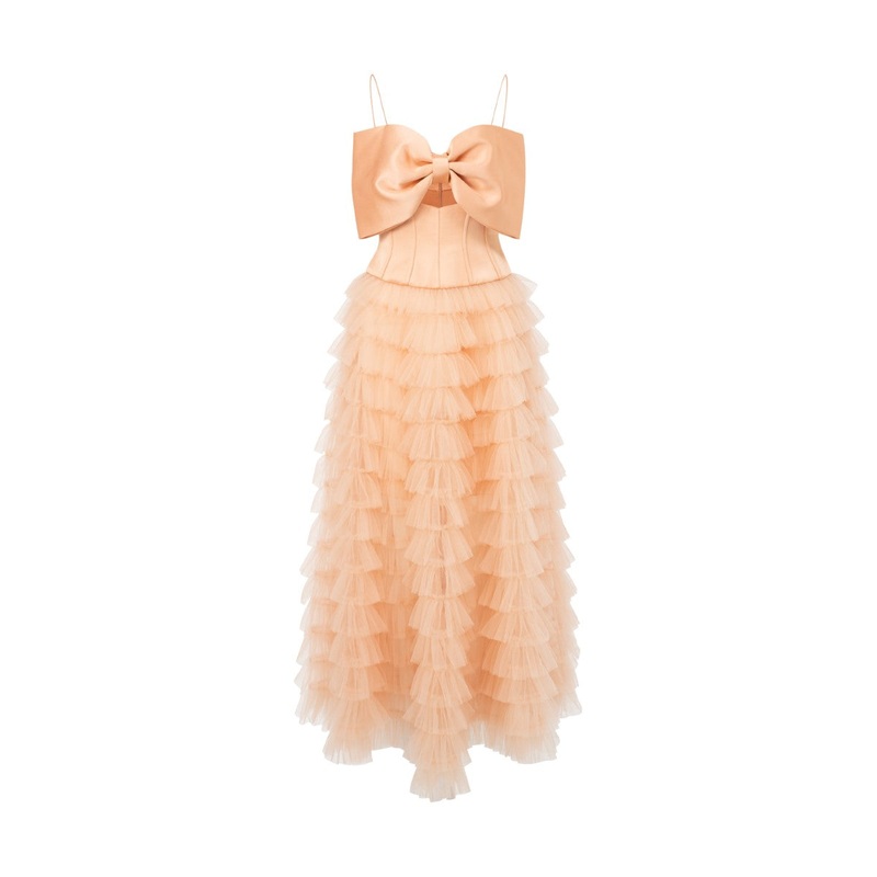 CLARA TAFFETA AND TULLE DRESS
