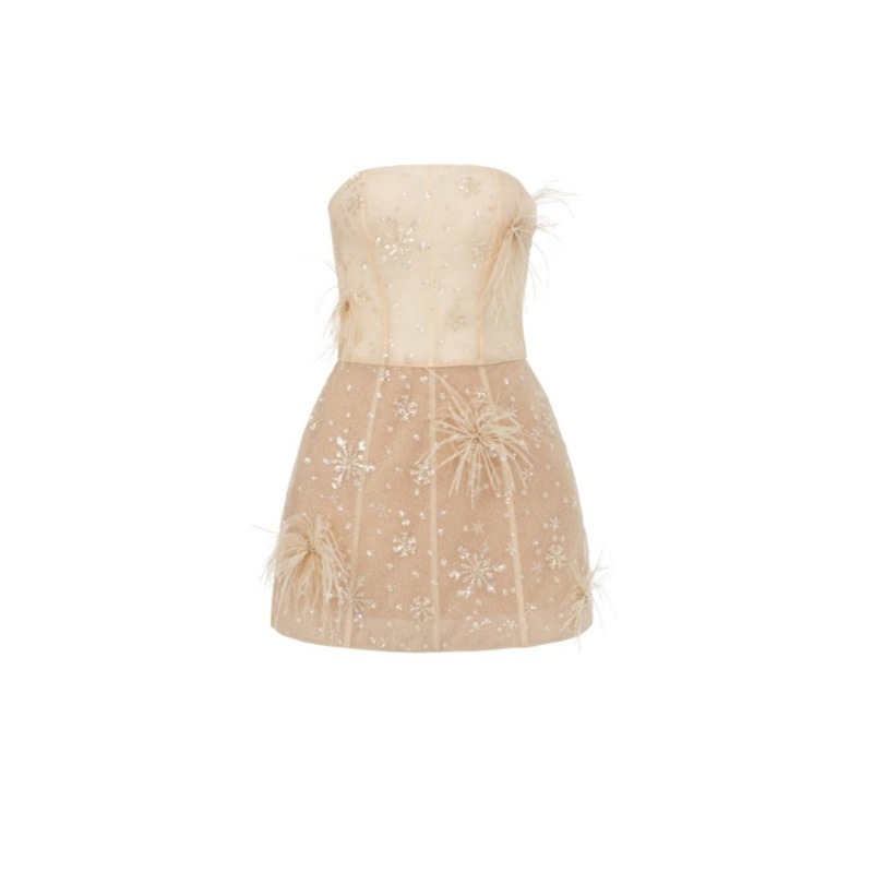 ELIF TULLE STRAPLESS DRESS