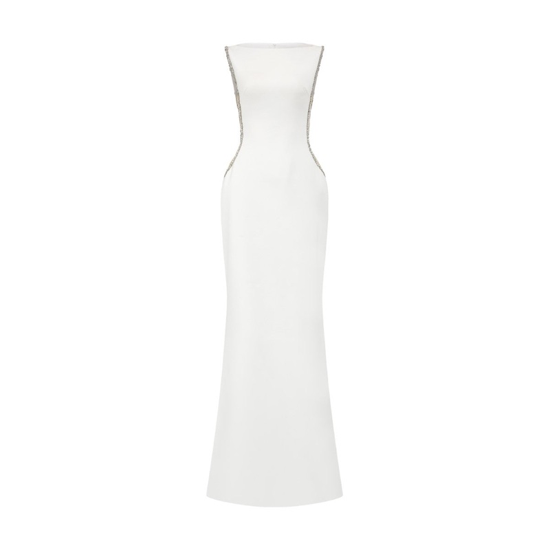 FATIMA CREPE CUT-OUT GOWN