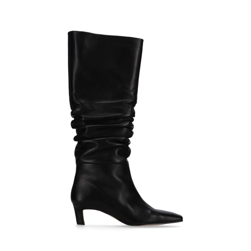 KALILA LEATHER BOOTS IN BLACK