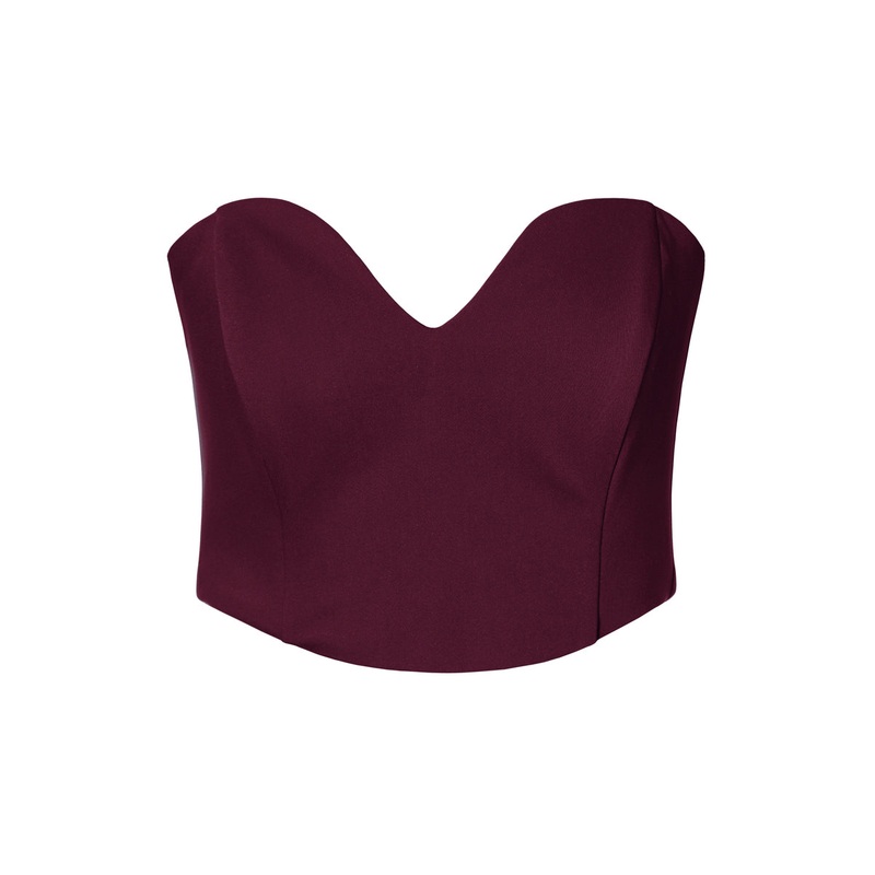 LARA CORSET IN BURGUNDY WINE