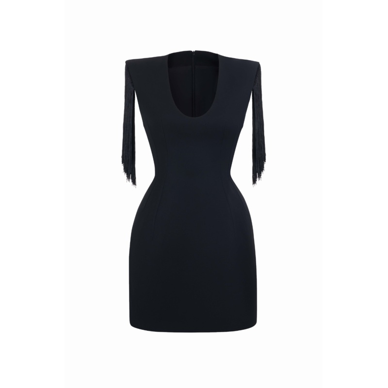 PRESLEY SHEATH SCOOP NECK MINI DRESS
