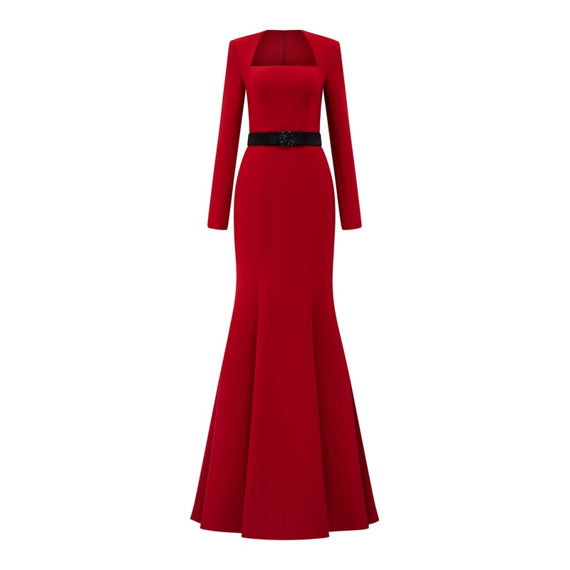 RUBY MERMAID EVENING GOWN