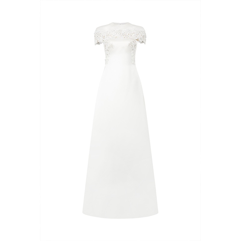 SATIN TAFFETA GOWN