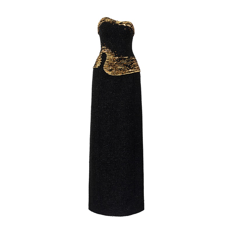 STRAPLESS STRAIGHT GOWN