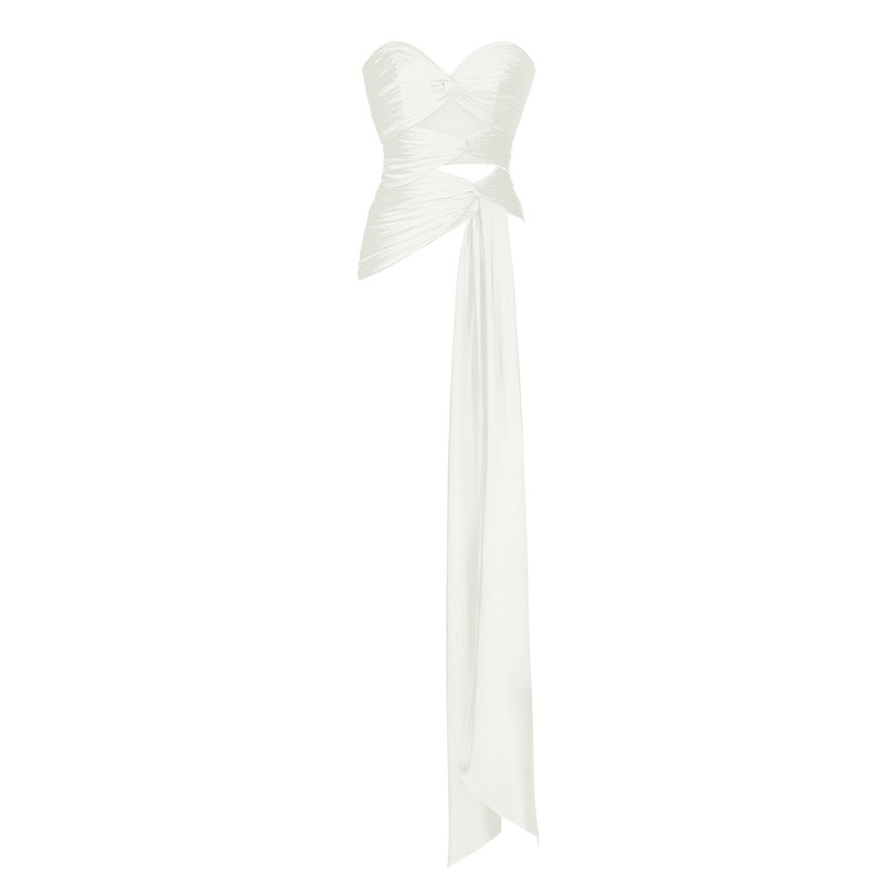 3 CARATS WHITE BUSTIER