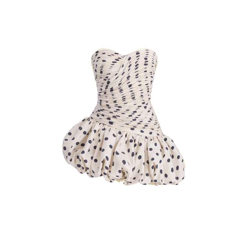BALLOON POLKA DOT MINI DRESS