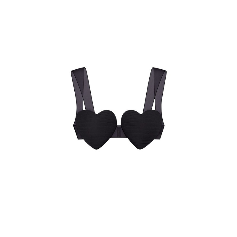 MS. HEART BLACK BRA