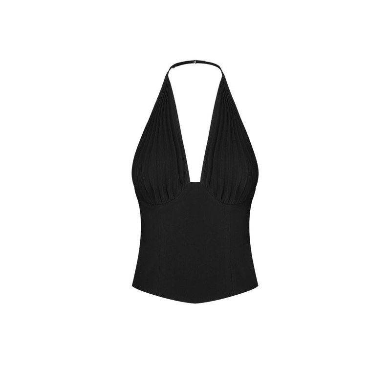 MS. PLEAT BLACK COSET