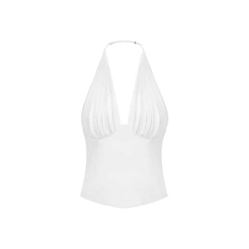 MS. PLEAT WHITE CORSET