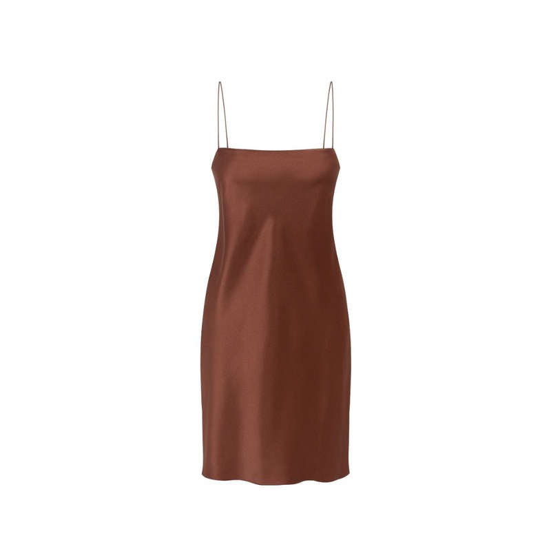 NAOMI CHOCOLATE MINI DRESS