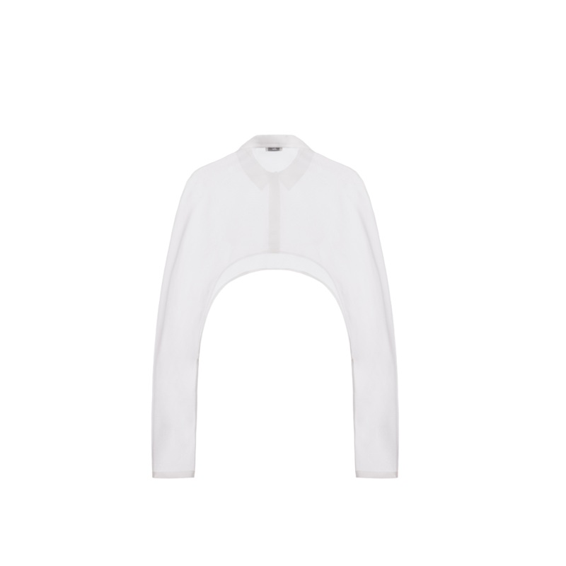 ORGANZA CROP SHIRT