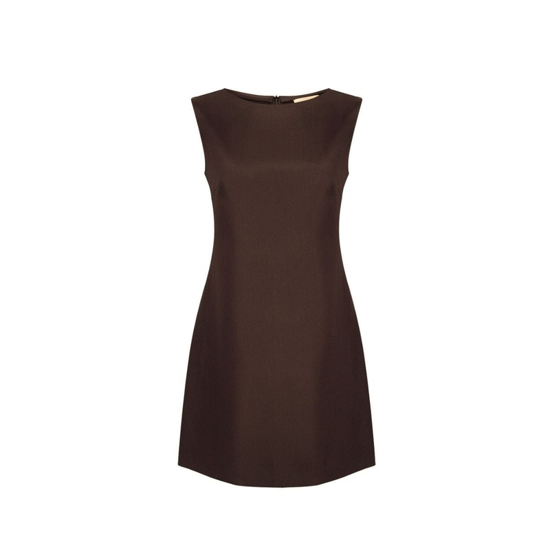 PEPPER BROWN MINI DRESS