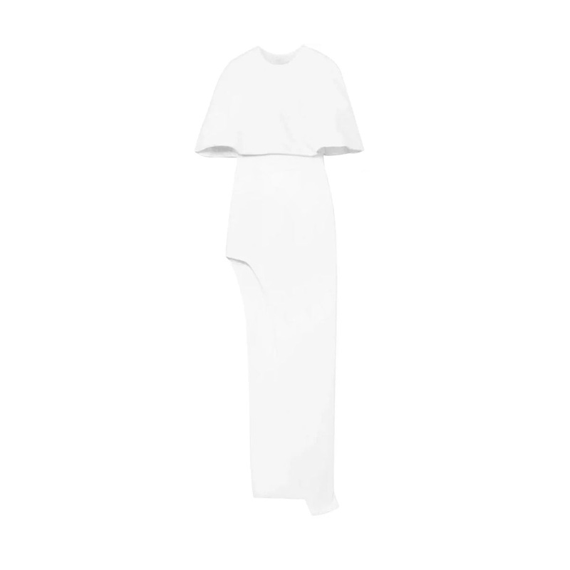 CAPE EFFECT ASYMMETRIC CREPE TUNIC
