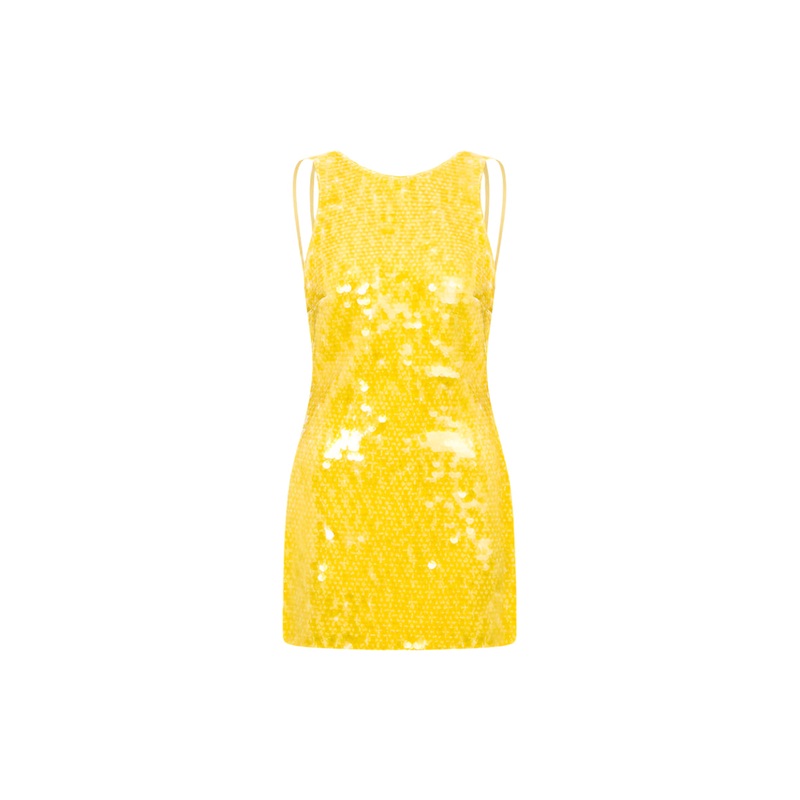 NISS MINI DRESS IN YELLOW