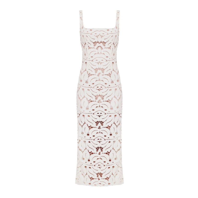 OTILIA WHITE LACE THE SQUARE SCOOP NECKLINE WEDDING DRESS