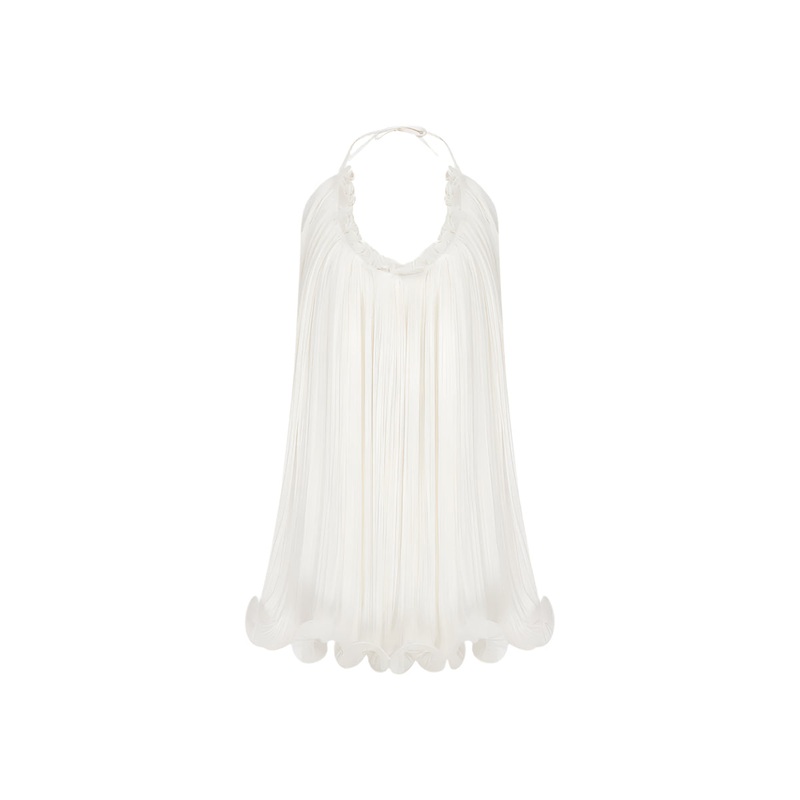 SWAN MINI DRESS IN WHITE
