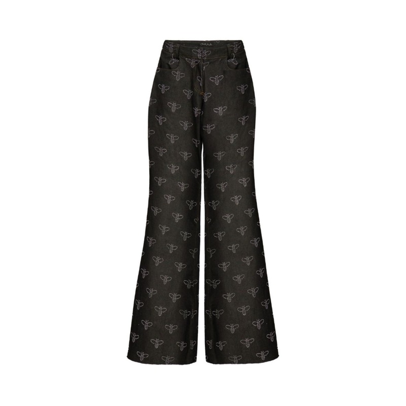 BEE CRYSTAL DENIM JEANS