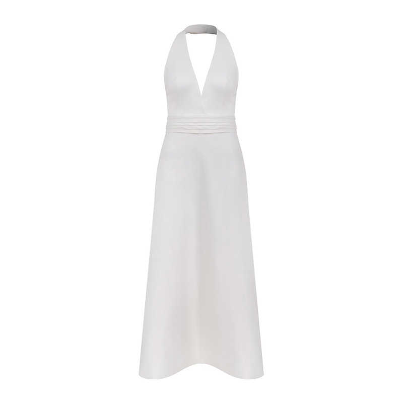 LAURYN MIDI DRESS IN VANILLA ICE
