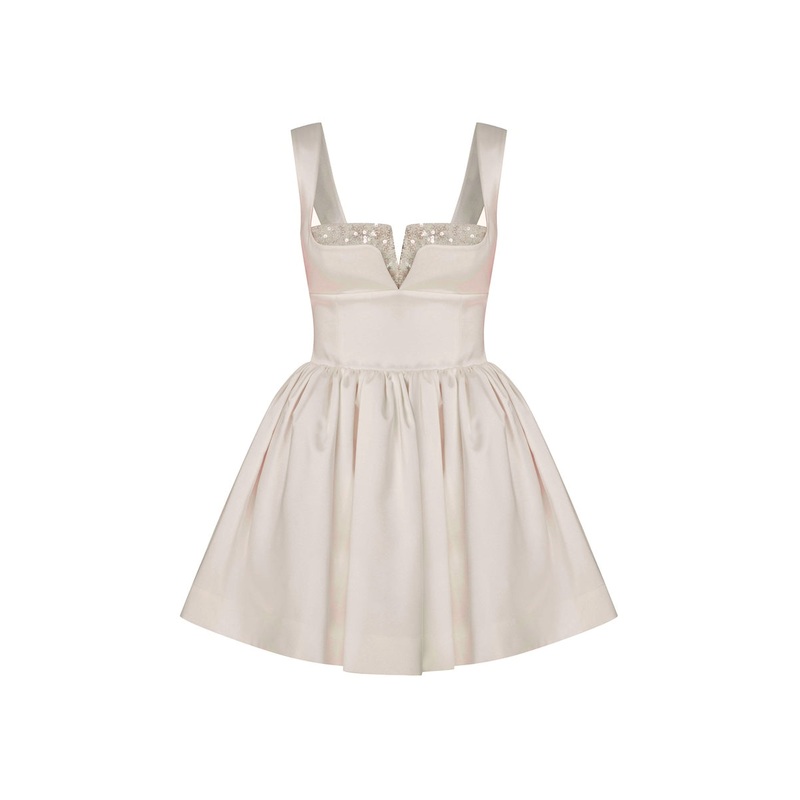 LEANNE SATIN MINI DRESS IN SORBET