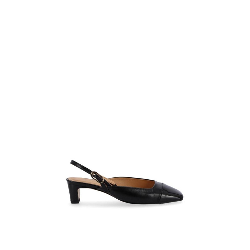 LINDY BLISS BLACK LEATHER PUMPS
