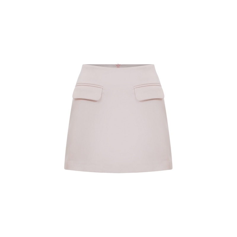 MARDE A-LINE MINI SKIRT IN CLOUD PINK