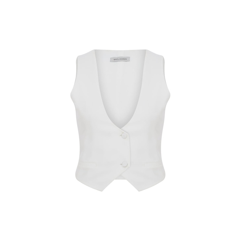 MARIELLE VEST IN WHITE